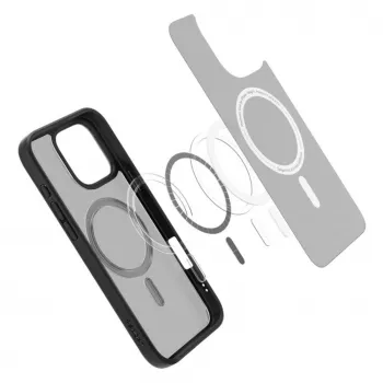 Spigen Ultra Hybrid Mag Dėklas su MagSafe, skirta iPhone 16 Pro - Juoda