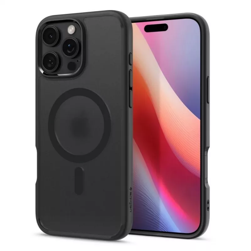 Spigen Ultra Hybrid Mag Dėklas su MagSafe, skirta iPhone 16 Pro - Juoda