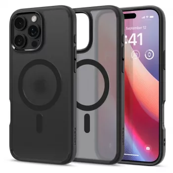 Spigen Ultra Hybrid Mag Dėklas su MagSafe, skirta iPhone 16 Pro - Juoda