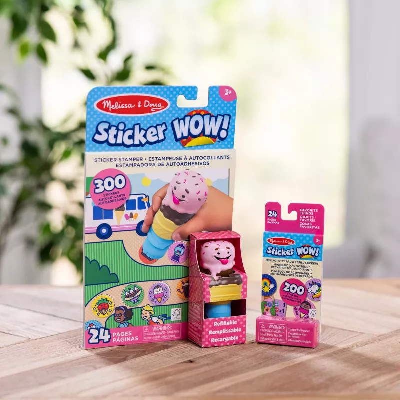 Spin Master Melissa & Doug Sticker WOW! ledų lipdukų štampas ir veiklos knygelė