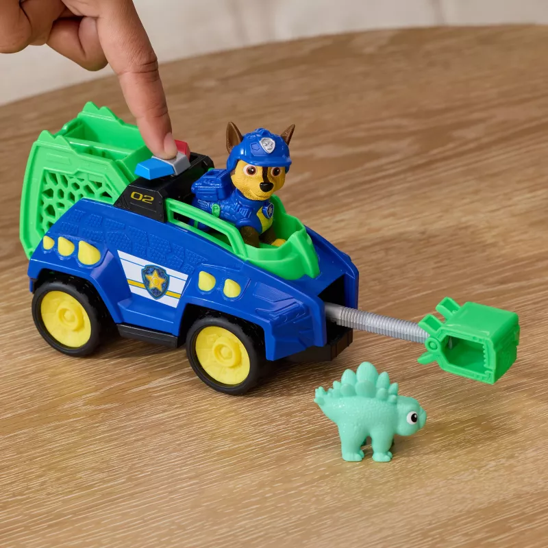 SPINMASTER Paw Patrol: The Dino Movie – Chase's Dino Rescue Cruiser