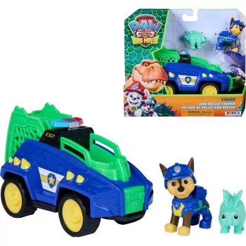 SPINMASTER Paw Patrol: The Dino Movie – Chase's Dino Rescue Cruiser