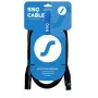 SSQ Cable XX1 - XLR-XLR mikrofono laidas, 1 metras, juoda