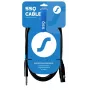 SSQ Cable XZJM1 - 6.35mm TS Kištukas į XLR 3 Kontaktų Lizdą Garso Kabelis, 1m, Juodas