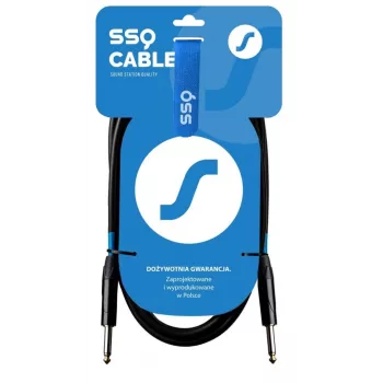 SSQ JMPJMP7 - 6.35 mm TS Mono Jack instrumentinis kabelis - 7 m, juoda