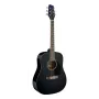 Stagg SA20D BLK Dreadnought akustinė gitara – juoda