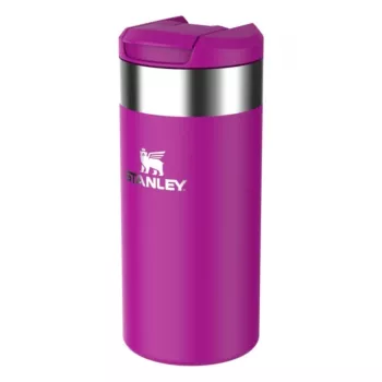STANLEY 1913 AeroLight Transit Mug 0,35L purpurinis - Thermos dvigubos sienelės vakuuminė izoliuota kelioninė puodelė, nesandarus DrinkLock dangtelis, 6h karštas / 12h šaltas, itin lengvas nerūdijantis plienas