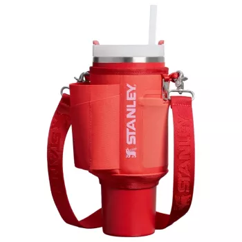 STANLEY All-Day Quencher Carry-All nešiojimo dėklas 1,18 L termo puodeliui su šiaudeliu, koralų raudonai oranžinės spalvos