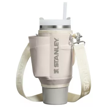 STANLEY nešiojimo dėklas The All-Day Quencher Carry-All 1,18 l termosui su šiaudeliu, kreminės spalvos