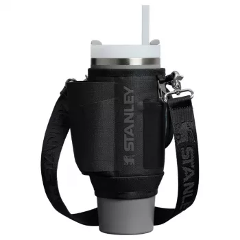 STANLEY nešiojimo dėklas „The All-Day Quencher“ termo puodeliui su šiaudeliu 1,18L, juodas
