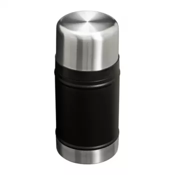 STANLEY Classic Legendary termosas maistui 0,71L Mat Black su izoliuotu dangteliu-dubene ir šaukštu-šakute