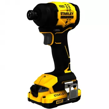 STANLEY Akumuliatorinis smūginis veržliaraktis SFMCF811D1T-QW, 18V, 2,0 Ah Li-Ion, juodas/geltonas, Pro-Stack dėklas