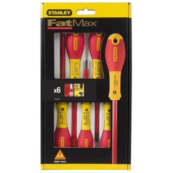 Stanley FATMAX 6 vnt. izoliuotų atsuktuvų rinkinys (plokšti, Phillips, Pozi)