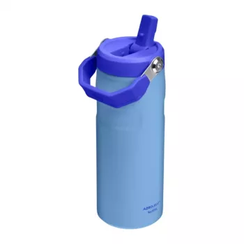 STANLEY IceFlow Bottle Flip Straw 2.0 0,47 l šviesiai mėlyna termosas su šiaudeliu