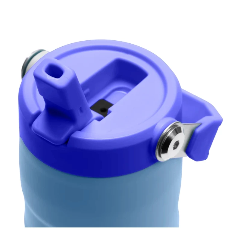 STANLEY IceFlow Bottle Flip Straw 2.0 0,47 l šviesiai mėlyna termosas su šiaudeliu