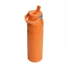 STANLEY IceFlow Bottle Flip Straw 2.0 1,06L oranžinė - sandarus flip straw dangtelis, dvigubos sienelės vakuuminė izoliacija, nerūdijančio plieno termosas