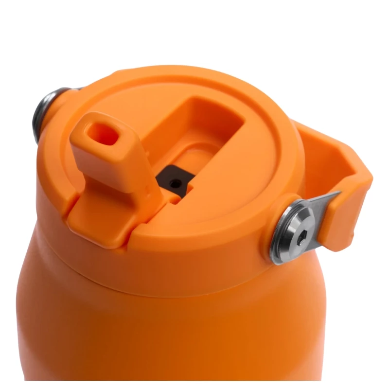 STANLEY IceFlow Bottle Flip Straw 2.0 1,06L oranžinė - sandarus flip straw dangtelis, dvigubos sienelės vakuuminė izoliacija, nerūdijančio plieno termosas