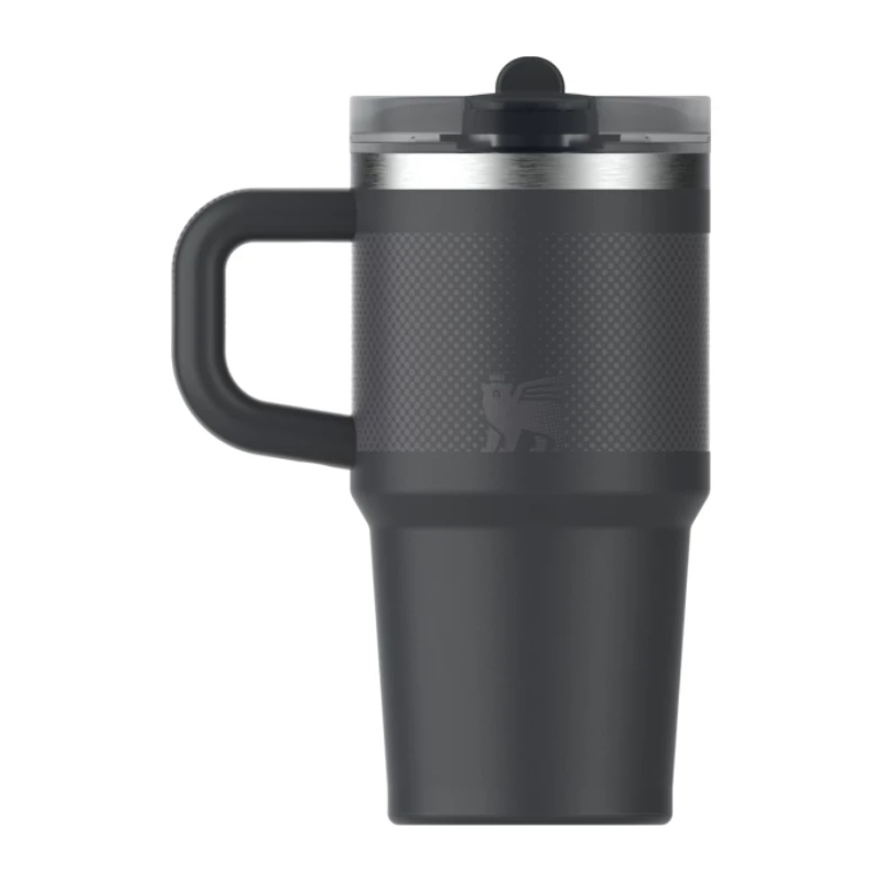 STANLEY Quencher ProTour Flip Straw termosas su šiaudeliu 0,59 L juodas
