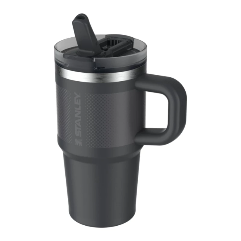 STANLEY Quencher ProTour Flip Straw termosas su šiaudeliu 0,59 L juodas