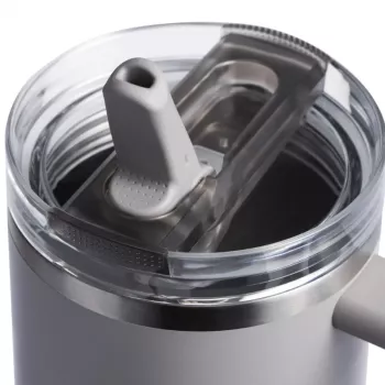 STANLEY Quencher ProTour Flip Straw gertuvė su šiaudeliu 1,18L šviesiai pilka