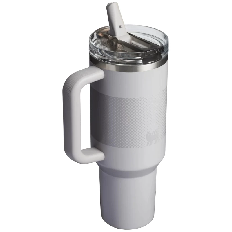 STANLEY Quencher ProTour Flip Straw gertuvė su šiaudeliu 1,18L šviesiai pilka