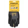 Stanley SY510L-QS darbo pirštinės, dydis L (9) – sintetinės odos delnas, spandekso nugara, neopreno rankogalis, EN 388 sertifikuota, juoda/geltona