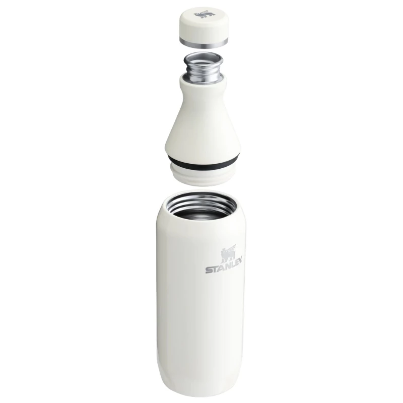 STANLEY The All Day Slim Bottle 0,35L blizgus kreminis vakuuminis termosas iš nerūdijančio plieno