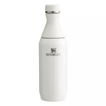 STANLEY The All Day Slim Bottle 0,35L blizgus kreminis vakuuminis termosas iš nerūdijančio plieno