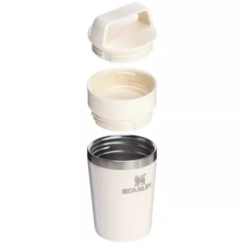 STANLEY The Café-To-Go kelioninis puodelis 0,23L blizgus kreminis