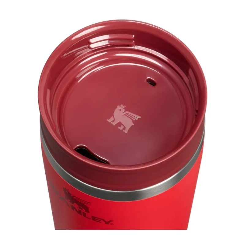 STANLEY Thermos Puodelis The Café-To-Go Travel Mug 0,47L Tamsiai Raudonas