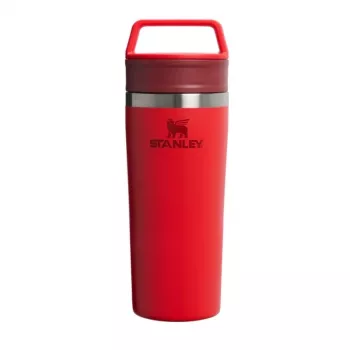 STANLEY Thermos Puodelis The Café-To-Go Travel Mug 0,47L Tamsiai Raudonas