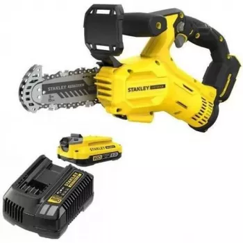 STANLEY V20 18V belaidis grandininis pjūklas SFMCPS415D1 15 cm genėjimo pjūklas su 2.0 Ah baterija ir įkrovikliu