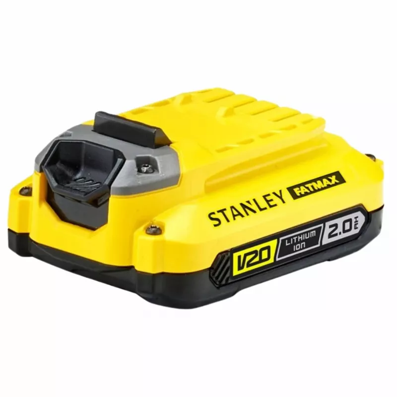 STANLEY V20 18V belaidis dviejų įrankių rinkinys – SFMCD716 bešepetinis kombinuotas gręžtuvas + SFMCG400 bešepetinis kampinis šlifuoklis, 2.0Ah ir 4.0Ah baterijos, įkroviklis, minkštas krepšys