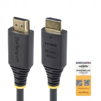 StarTech.com 1.5m Premium Certified High Speed HDMI kabelis, 4K60Hz, juodas