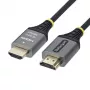 StarTech.com 1m Premium High Speed HDMI laidas su Ethernet - 4K 60Hz, HDMI kištukas-kištukas, juodas ir sidabrinis