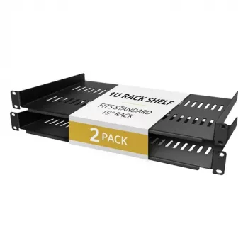 StarTech.com 1U ventuota konsolinė lentyna serverio stovui - tvirta 10 inch gylio - 2 vnt. pakuotė