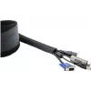 StarTech.com 3 m kabelių rankovė su Velcro, kabelių valdymo grommet - juoda - 3 m