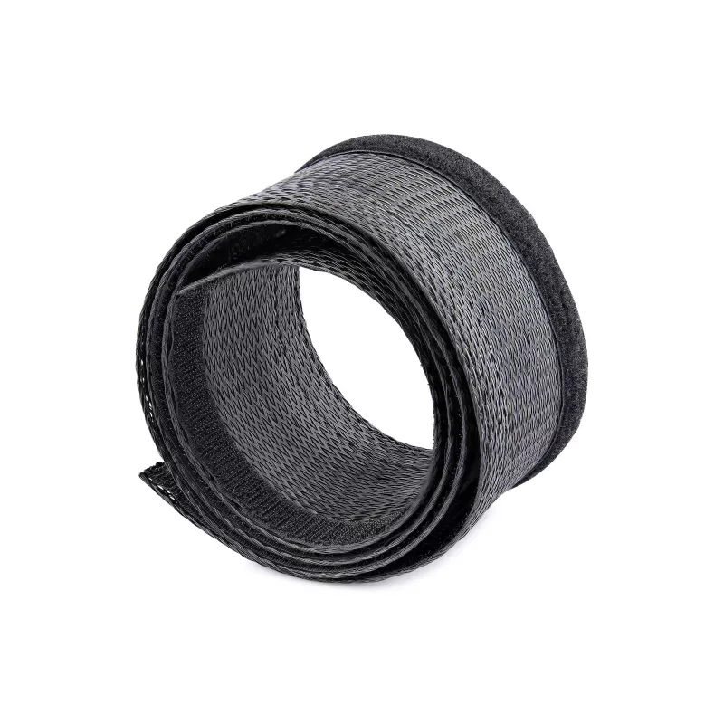 StarTech.com 3 m kabelių rankovė su Velcro, kabelių valdymo grommet - juoda - 3 m