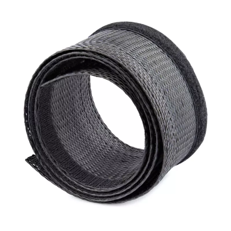 StarTech.com 3 m kabelių rankovė su Velcro, kabelių valdymo grommet - juoda - 3 m