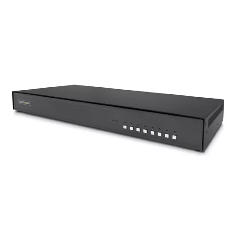StarTech.com 8 prievadų saugus KVM jungiklis su 4K DisplayPort, TAA atitiktis, NIAP PP4.0, dviejų monitorių