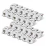 StarTech.com Cat6 Keystone Jack 24 vnt., RJ45 UTP, 90 laipsnių 110 Punch Down, balti