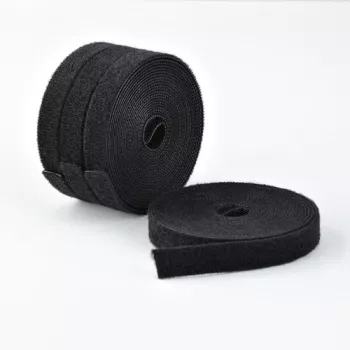 StarTech.com Hook and Loop Fastener Roll - 4.6 m - Black (Pack of 4)