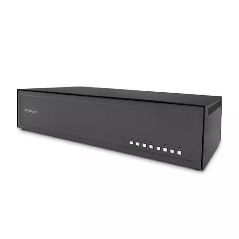 StarTech.com Secure 8-Port KVM Switch – 8 x KVM – Rack Mountable