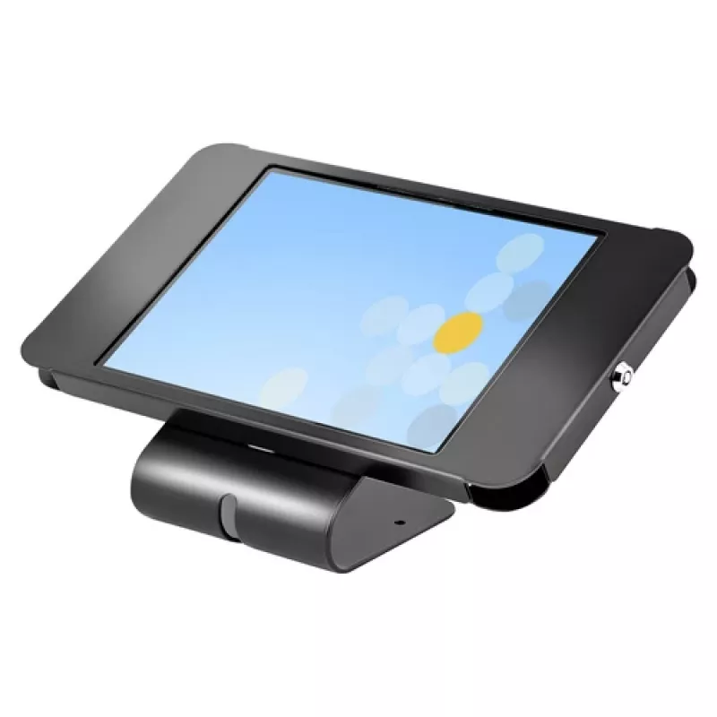 StarTech.com Secure Tablet Stand – apsauginis universalus planšetinio kompiuterio laikiklis iki 10,5 col. planšetėms, rakinamas, K-Slot, VESA, ant stalo ar sienos – SECTBLTPOS2