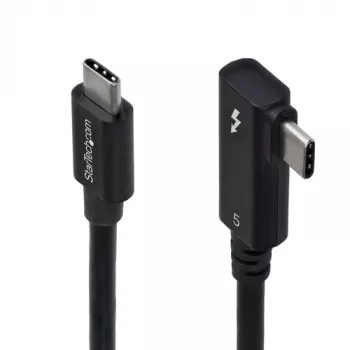 StarTech.com Thunderbolt 5 laidas 0,8 m – USB-C (vyriškas) į USB-C (vyriškas) – 80 Gbps / 120 Gbps – 240 W – juodas