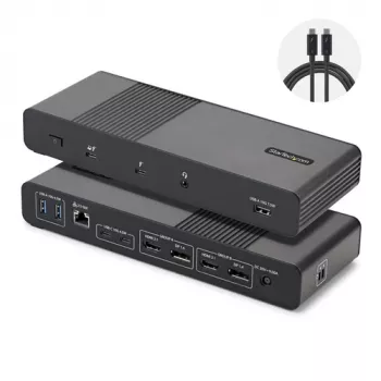 StarTech.com Thunderbolt 5 dokinimo stotis - USB4 / Thunderbolt 4 / Thunderbolt 5 - 8K 60Hz - 140W PD - 12-in-1