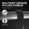 STATIK PowerPivot Pro Nylon Braided Cable, USB-C to USB-C, 1m, Black