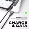 STATIK PowerPivot Pro Nylon Braided Cable, USB-C to USB-C, 2m, Black