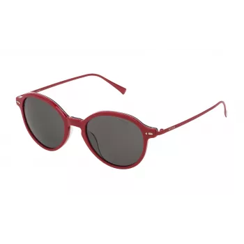 STING Unisex Sunglasses SST007510TA6 - Juodas acetatinis rėmelis, pilki polikarbonatiniai lęšiai, UV400 apsauga, 51 mm lęšio plotis