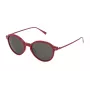 STING Unisex Sunglasses SST007510TA6 - Juodas acetatinis rėmelis, pilki polikarbonatiniai lęšiai, UV400 apsauga, 51 mm lęšio plotis